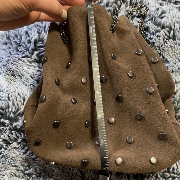 Suede gray purse - Picture 6 of 7